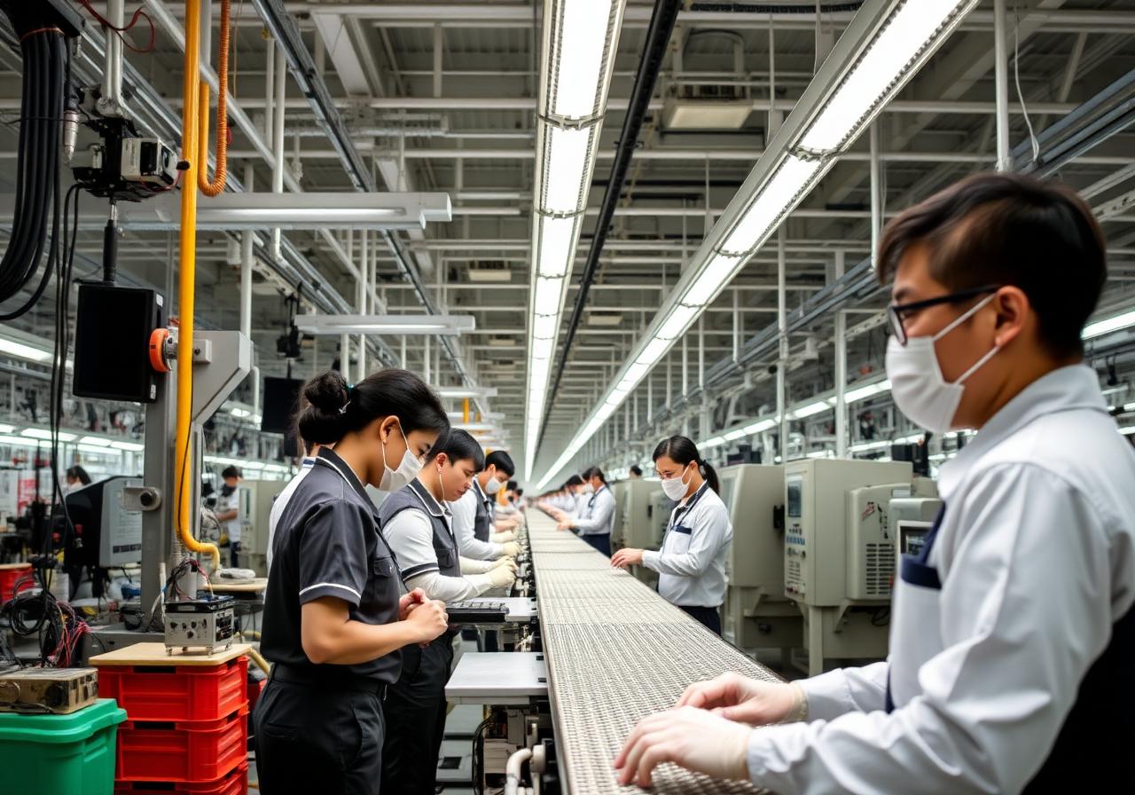 Factory production line